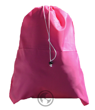 Large Nylon Laundry Bag, Fluorescent Pink