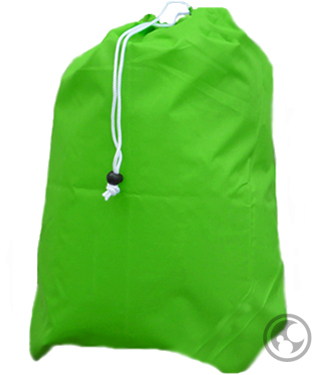 Small Nylon Laundry Bag, Lime Green
