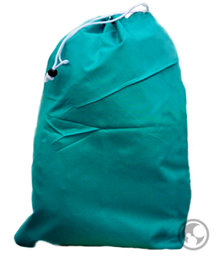 Medium Nylon Laundry Bag, Teal