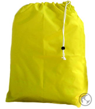 Medium Nylon Laundry Bag, Yellow