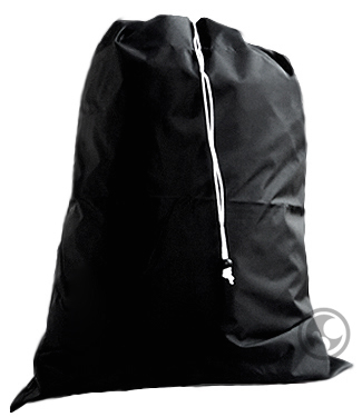 Large Nylon Laundry Bag, Black