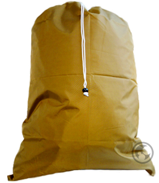 Large Nylon Laundry Bag, Gold