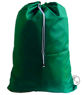 Large Nylon Laundry Bag, Green