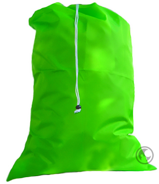 Large Nylon Laundry Bag, Lime Green