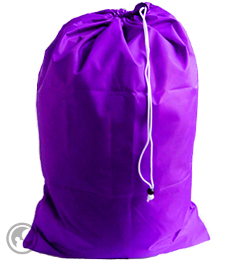 Large Nylon Laundry Bag, Purple