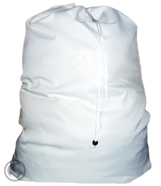 Large Poly Cotton Laundry Bag, White