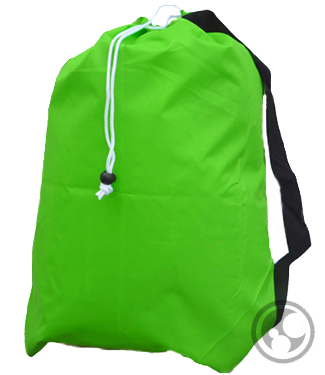 Large Laundry Bag with Strap, Lime Green
